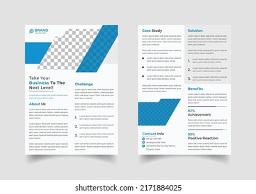 Professional case study template design