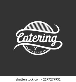 diseño del logotipo del vector del emblema de la cocina