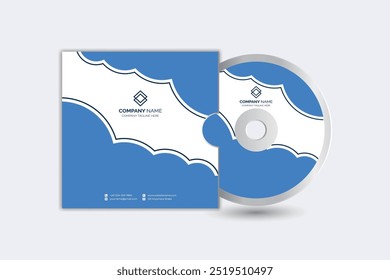 Modelo de design de apresentação de capa de CD profissional