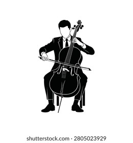 Professional cellist performing classical music with elegant precision. Ideal for event promotion or cultural storytelling.