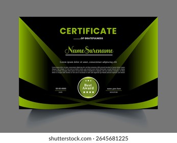Ícone de ideia de design de certificado profissional
