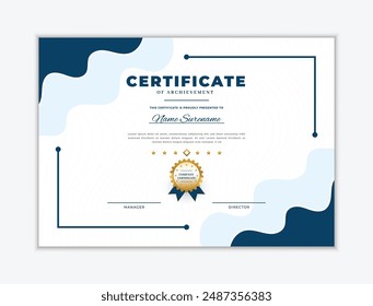 professional certificate design mockup template