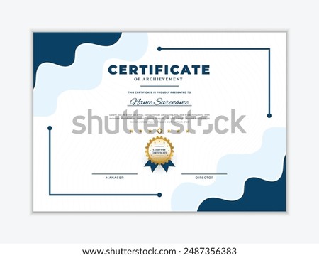 professional certificate design mockup template