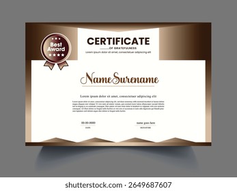 Item de modelo de design de certificado profissional