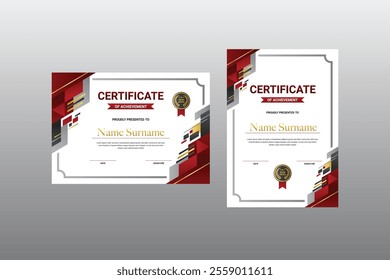  Professional Certificate Design Template, Modern certificate Design  ,