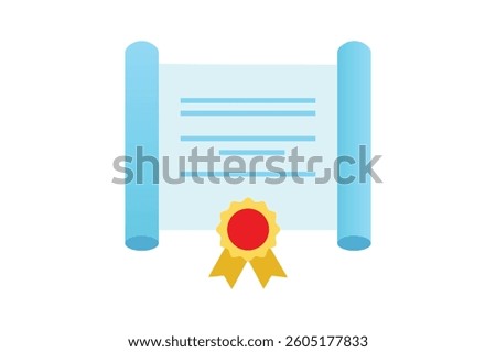 Professional Certificate Stamp Icon, certification icon, college stationery template, master degree icon, diploma certification
