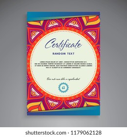 Diseño de plantilla de certificado profesional