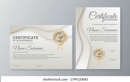 Professional Certificate Template Diploma Award Design