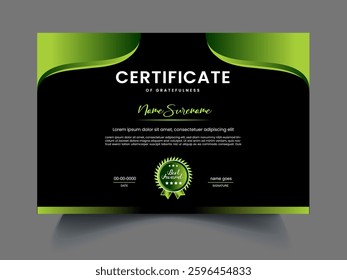Professional Certificates design template concept