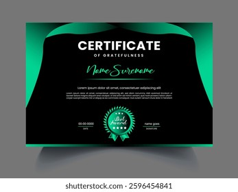 Professional Certificates design template concept