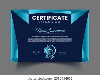 Professional Certificates design template concept