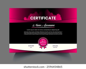 Professional Certificates design template concept