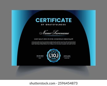 Professional Certificates design template concept