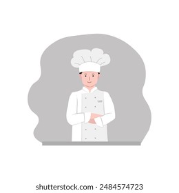 Professional Chef Cooking at Restaurant Kitchen