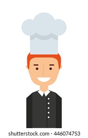 professional chef  isolated icon design, vector illustration  graphic 