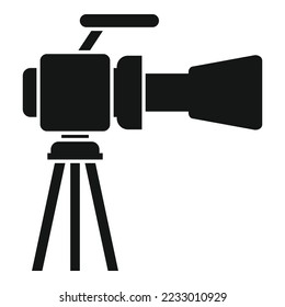 Professional cinema camera icon simple vector. Video film. Festival filmmaker
