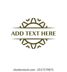 Professional circular badge template for product packaging and labels