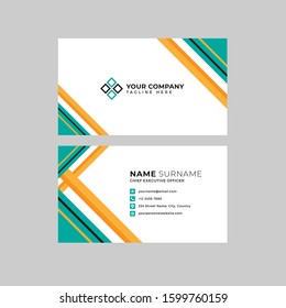 Professional Clean Business Card Template Vector