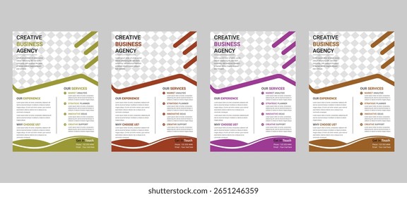 Um modelo de panfleto de negócios profissional e limpo projetado para agências de marketing, promoções corporativas e negócios baseados em serviços. Totalmente editável e pronto para impressão.

