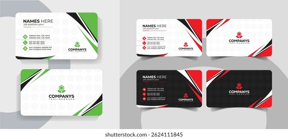 Professional Clean and Corporate Business Card Template