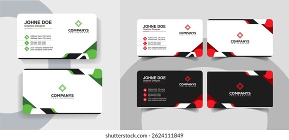 Professional Clean and Corporate Business Card Template