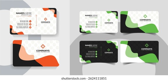 Professional Clean and Corporate Business Card Template