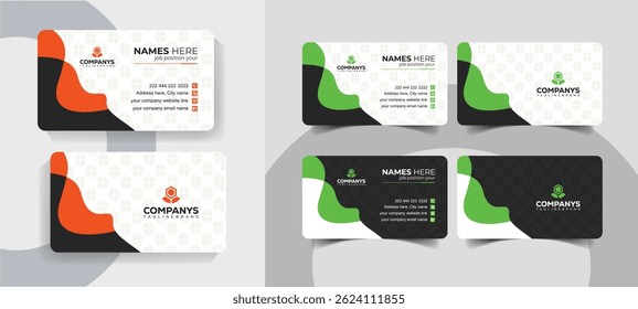 Professional Clean and Corporate Business Card Template