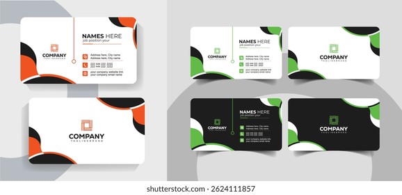 Professional Clean and Corporate Business Card Template