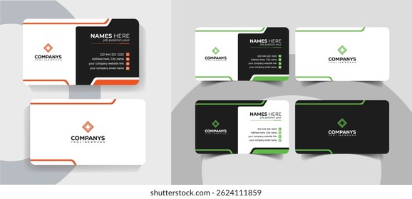 Professional Clean and Corporate Business Card Template