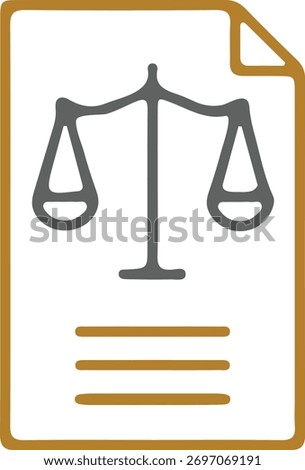 A professional and clean graphic design, potentially for legal documents, contracts, or official correspondence, featuring a balanced composition and clear typography.