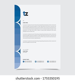 professional and clean letterhead template design