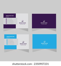 Professional, clean and modern business card design template. Just drop in your own pictures and texts, and it’s ready for print.