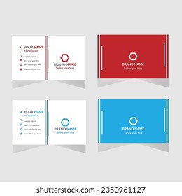 Professional, clean and modern business card design template. Just drop in your own pictures and texts, and it’s ready for print. 