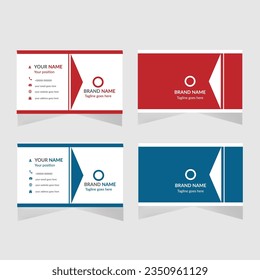 Professional, clean and modern business card design template. Just drop in your own pictures and texts, and it’s ready for print. 