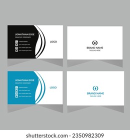 Professional, clean and modern business card design template. Just drop in your own pictures and texts, and it’s ready for print.