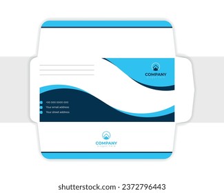 Professional clean and modern creative simple business envelope design template