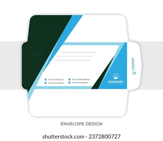 Professional clean and modern creative simple corporate stylish envelope design template