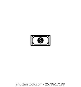 A professional and clean money icon, symbolizing financial success, ideal for banking, business apps, e-commerce, and accounting projects.