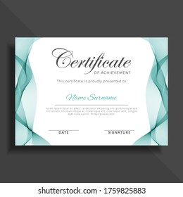 Professional Clean Simple Certificate Achievement Template Elegant Design