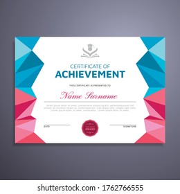 Plantilla de logro de certificados simple y profesional de limpieza Diseño elegante