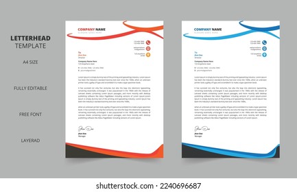Plantilla de diseño profesional de membrete simple y elegante
