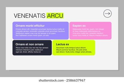 Professional and clean vector slide template for presentations. This file is perfect for business, marketing, and data-driven presentations. Use it for any print and digital materials