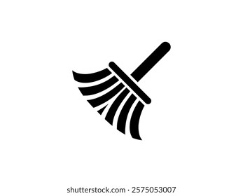 Professional Cleaning Broom Icon Vector for Home and Commercial Use, cleaning broom vector icon