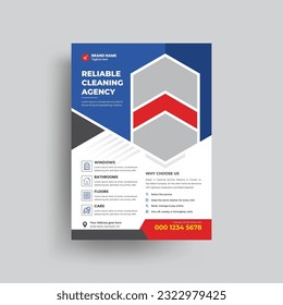 Professional Cleaning service flyer template, Cleaning Service Flyer, Poster brochure design,