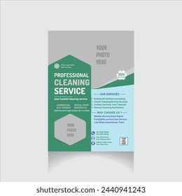  professional cleaning service flyer template 