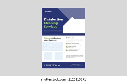 Professional Cleaning Services Flyer, Disinfecting flyer poster design template, Disinfection services flyer, House cleaning service poster flyer template. 