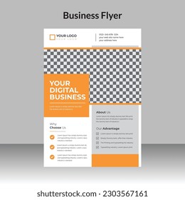 Design-Vorlage für professionelles und minimales kreatives Corporate Business-Flyer 