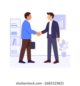 Saludo de la oficina del apretón de manos del cliente de Profesional