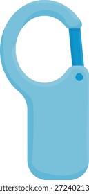 Conjunto de vetor de mosquetão de escalada profissional, hardware de escalada de rocha colorido e equipamento de segurança de alpinismo Ilustrações planas para projetos de aventura ao ar livre