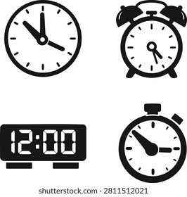 A professional clock symbol collection featuring clean minimalist time related icons suitable for user interface design mobile applications websites dashboards presentations infographics digital products and creative graphic design projects with sharp scalable vector quality and modern styling.
#clock #clocksymbol #timeicon #clockicon #alarmclock #stopwatch #timer #schedule #reminder #calendar #productivity #uidesign #uxdesign #webdesign #appdesign #interface #iconset #iconcollection #minimalist #blackandwhite #vectoricon #graphicdesign #digitaldesign #dashboard #uiicons
